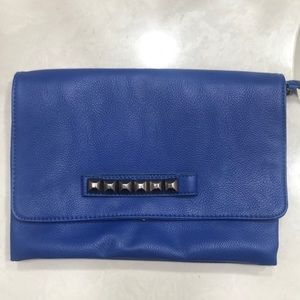 Crossbody Clutch w/ Studs- Blue